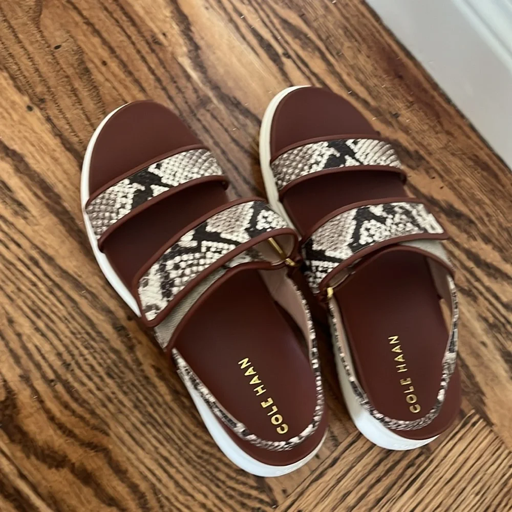 Cole Haan Snakeskin Comfort Sandals
